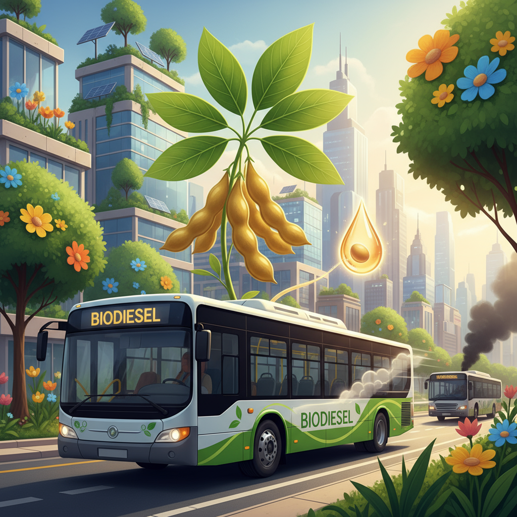 # How Burning Soybean Oil Can Make This Bus Go